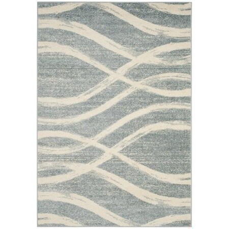 Safavieh Adirondack Power Loomed Square Area Rug, Cream and Slate - 6 x 6 ft. ADR125T-6SQ